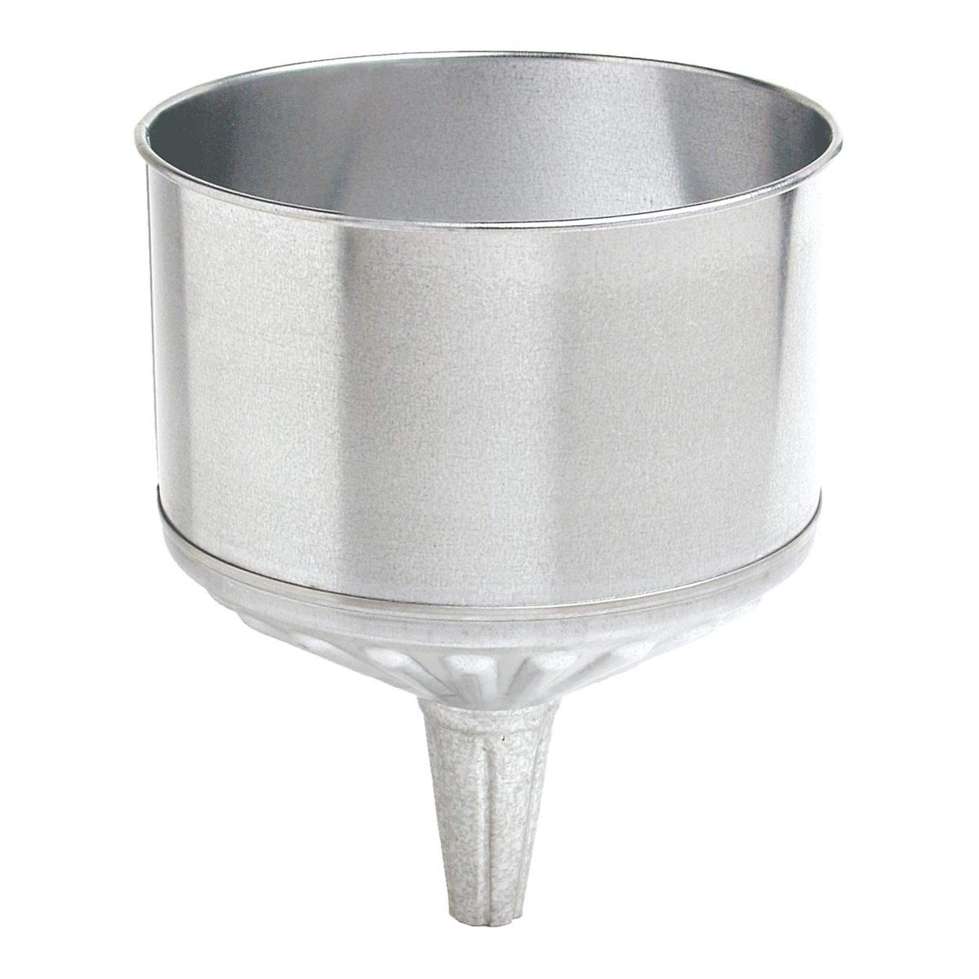 Plews Edelmann Metal Funnel with Screen — 8 Qt. Capacity, 9.5in. Diameter, 12in. Height, Model# PLW75-004